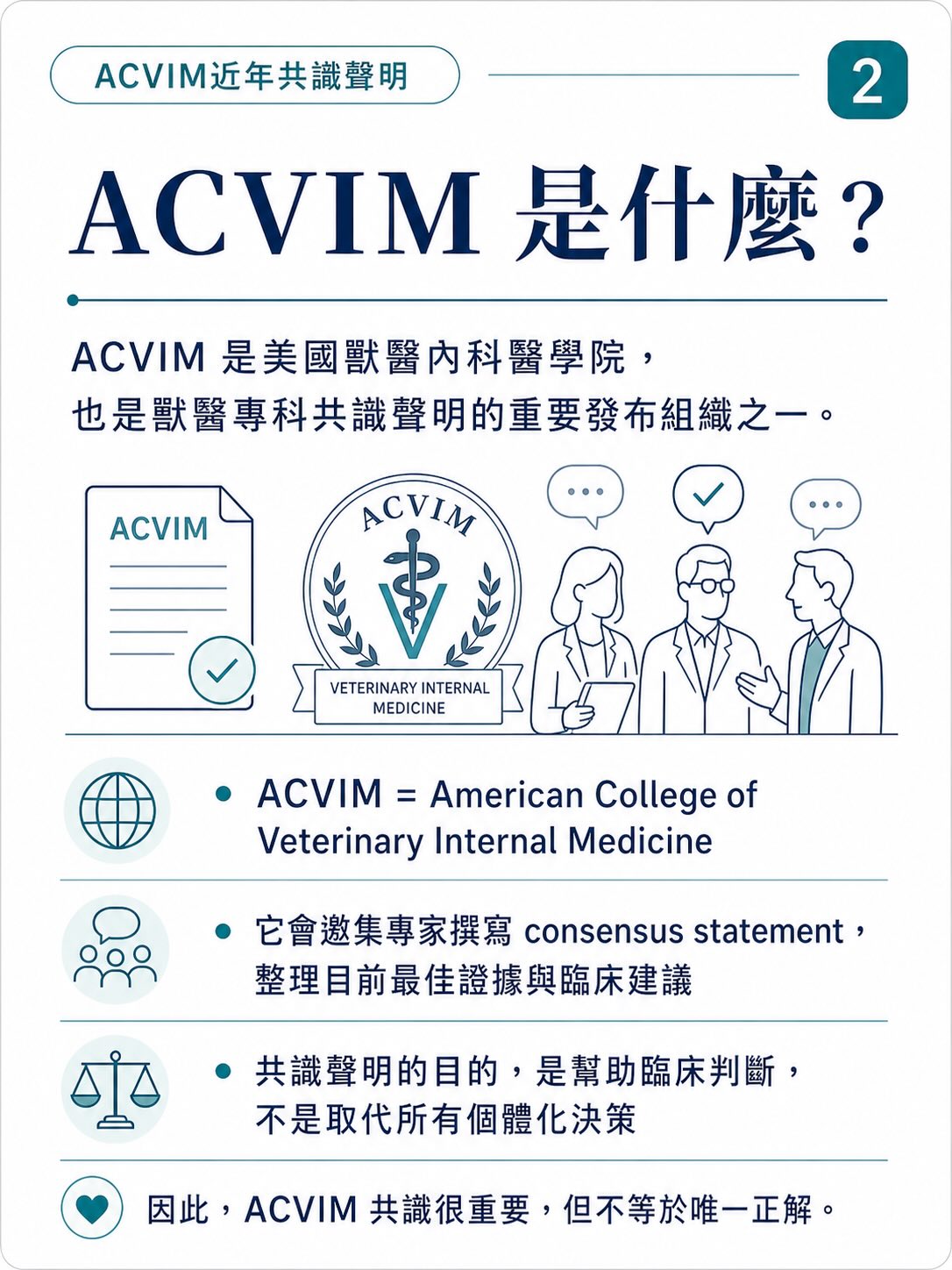 連 ACVIM 共識作者，也可能意見不一致圖卡 2