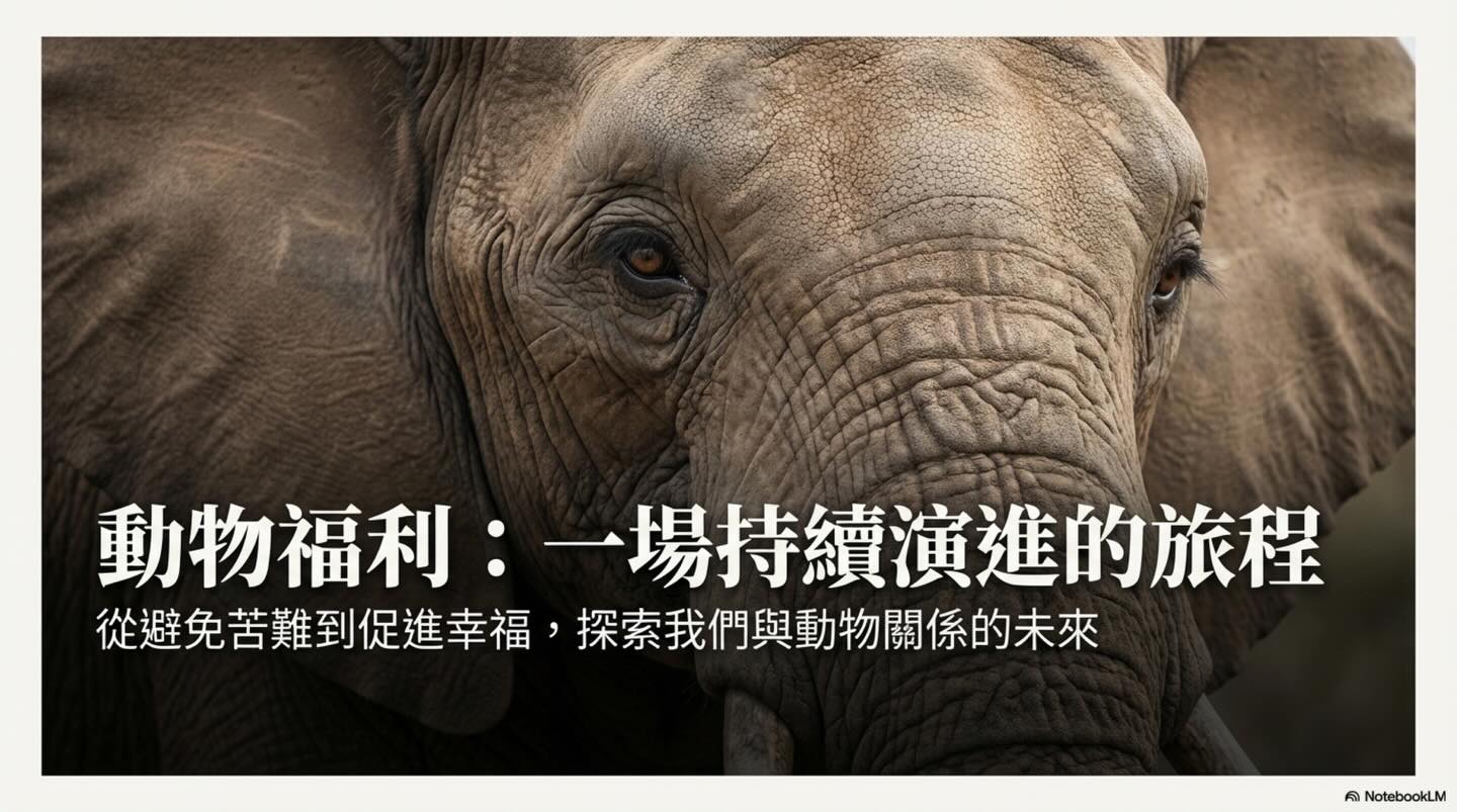 橫式圖卡集合封面：動物福利：一場持續演進的旅程