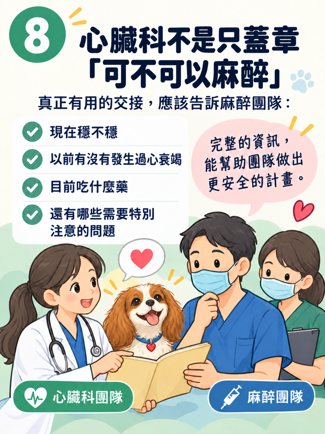 MMVD｜麻醉前評估圖卡 8：心臟科不是只蓋章「可不可以麻醉」
