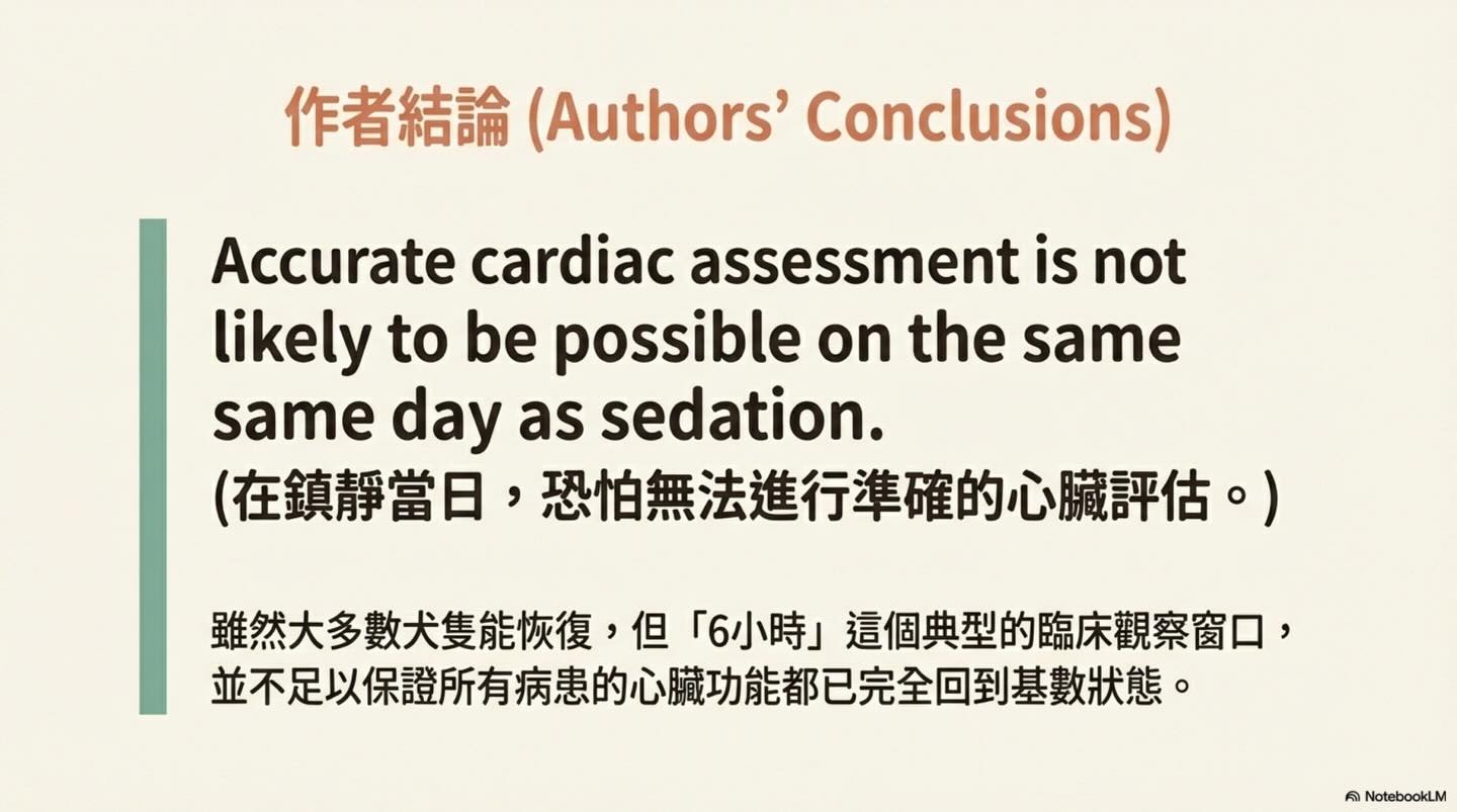 Dexmedetomidine 鎮靜及 Atipamezole 拮抗後的同日心臟超音波評估圖卡 10