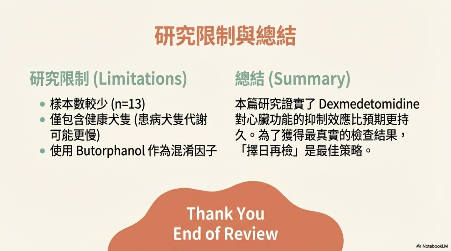 Dexmedetomidine 鎮靜及 Atipamezole 拮抗後的同日心臟超音波評估圖卡 12