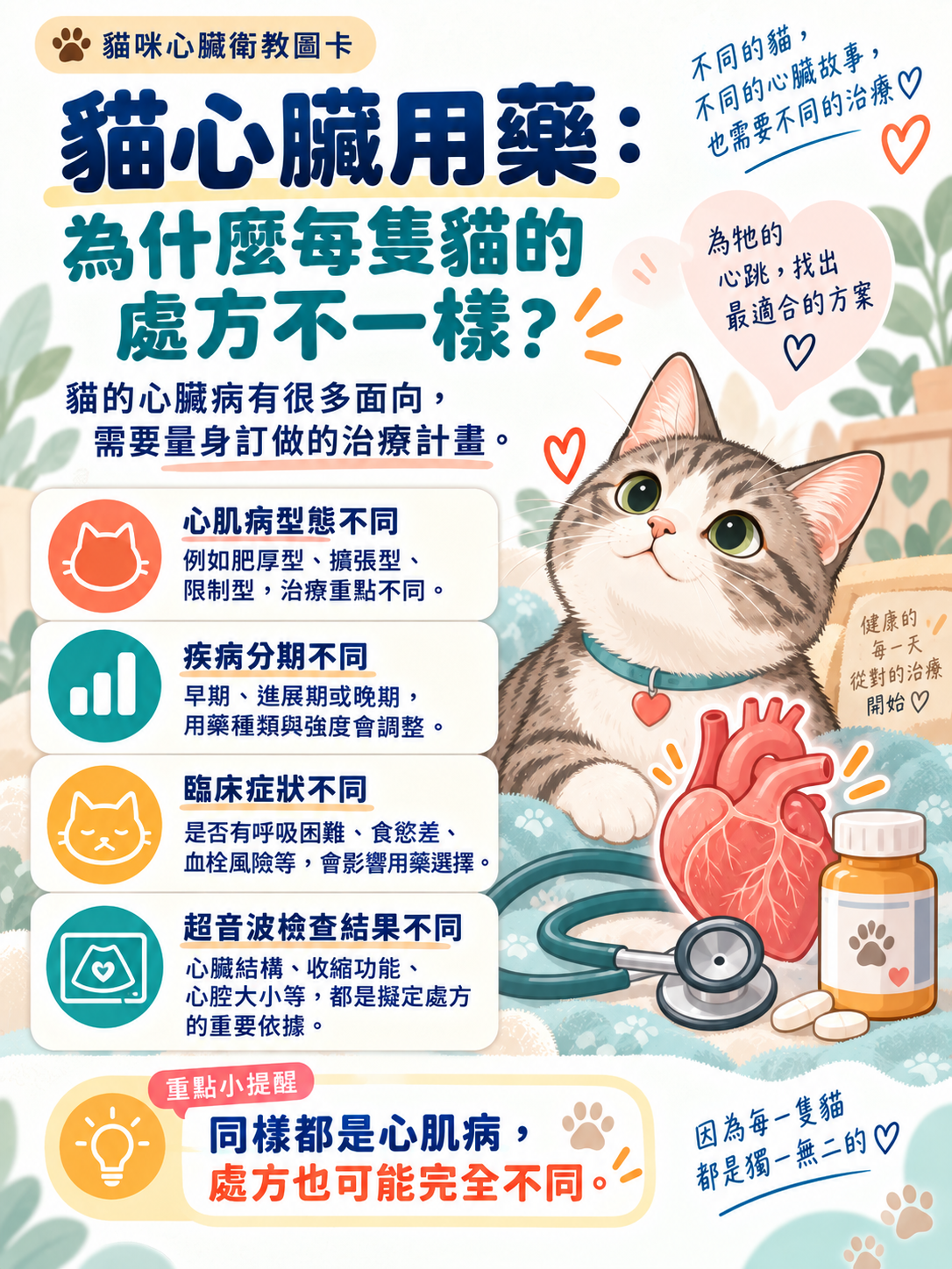 貓心臟用藥|為什麼處方不一樣?封面圖卡