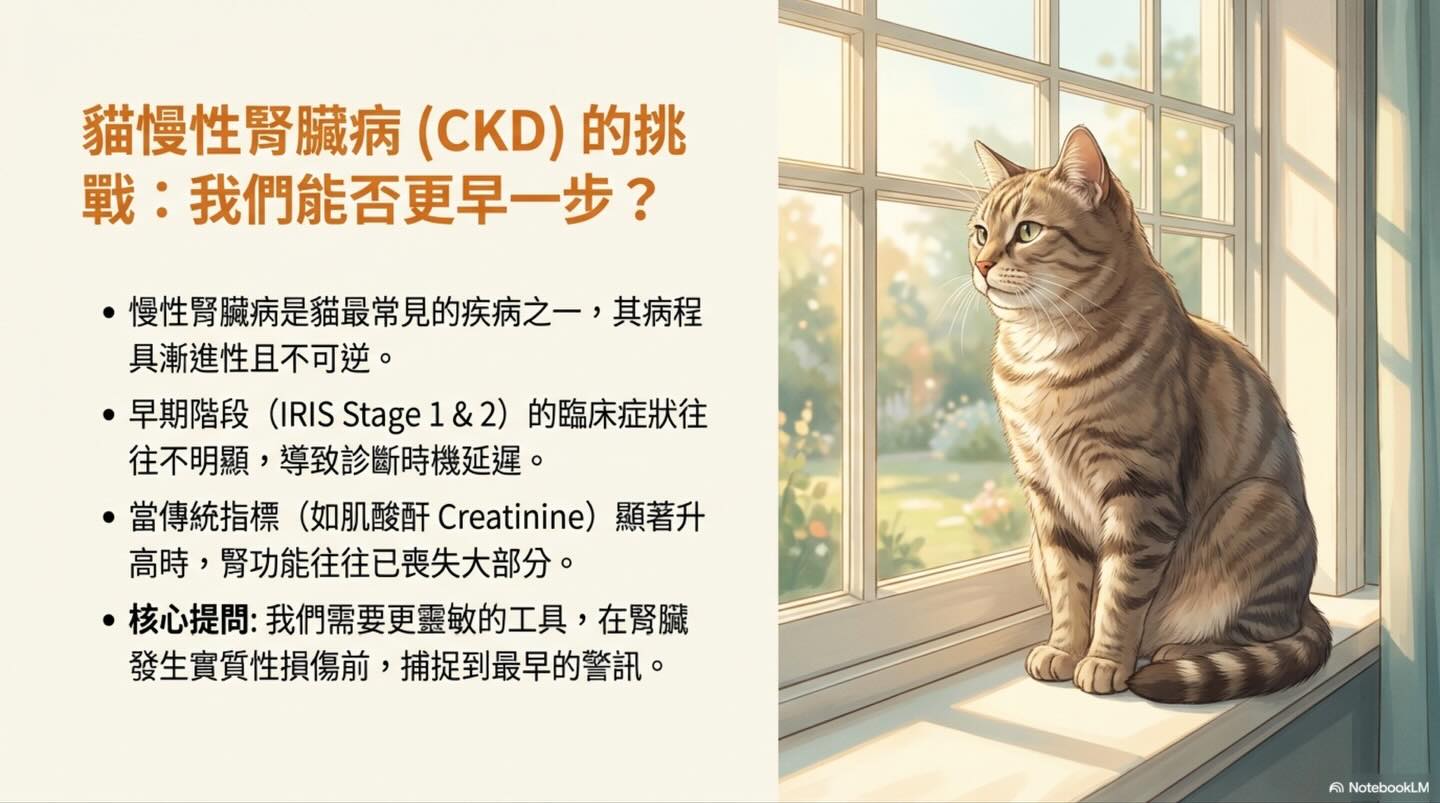 橫式圖卡集合封面：貓慢性腎臟病（CKD）的挑戰：我們能否更早一步？