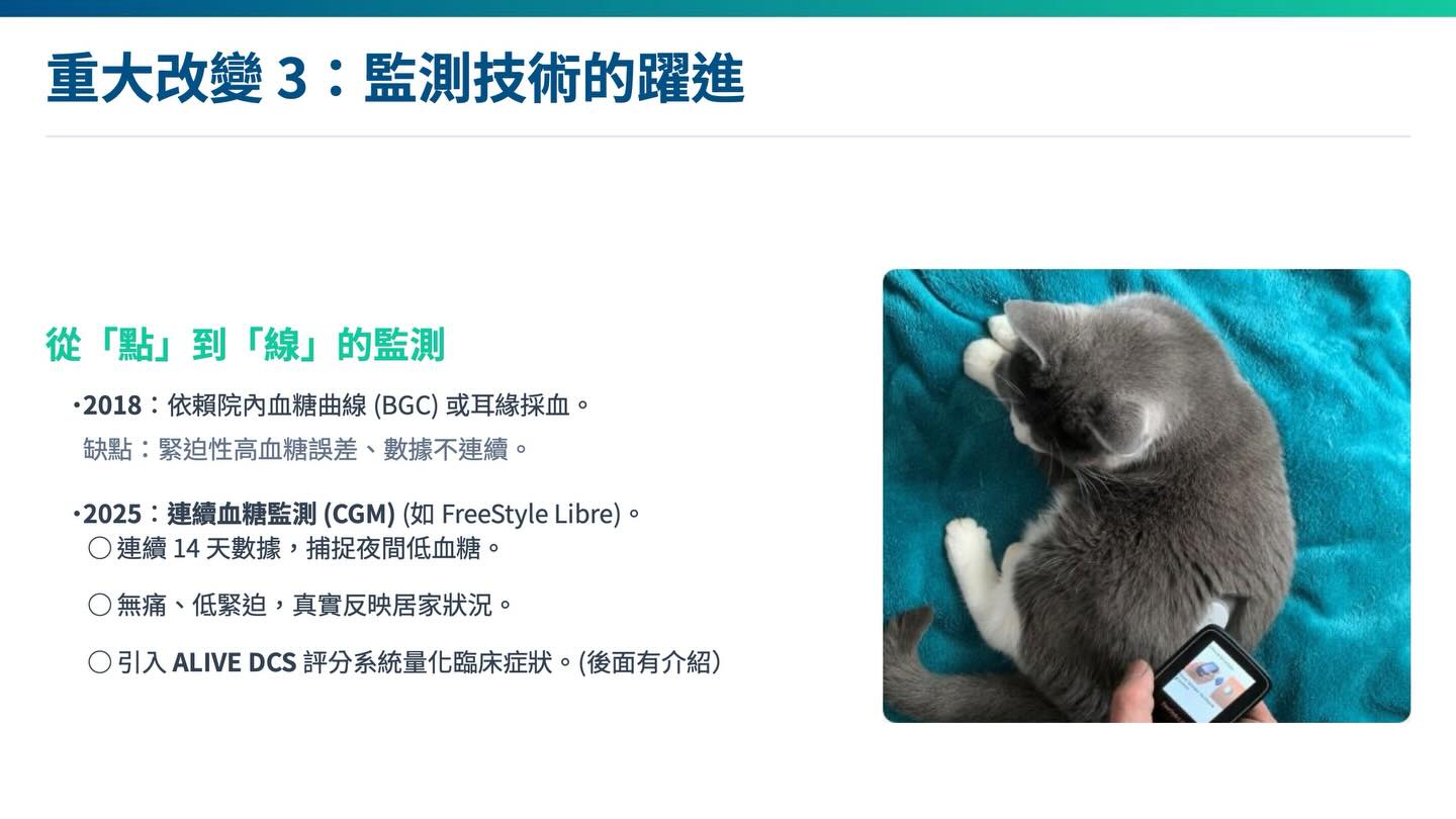 貓糖尿病管理新紀元：2018 AAHA vs 2025 iCatCare圖卡 6