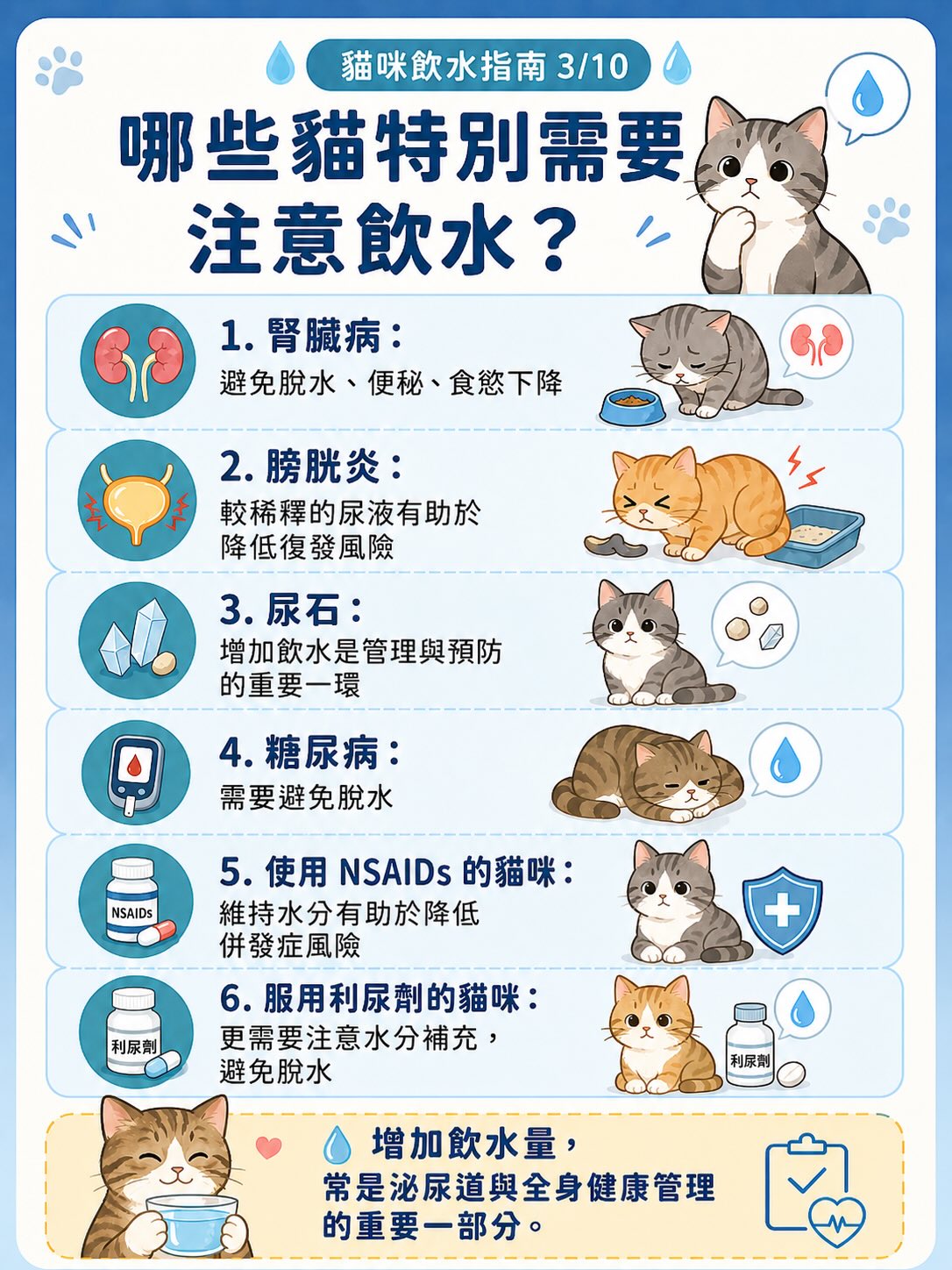 讓貓咪多喝水：居家實用指南圖卡 3