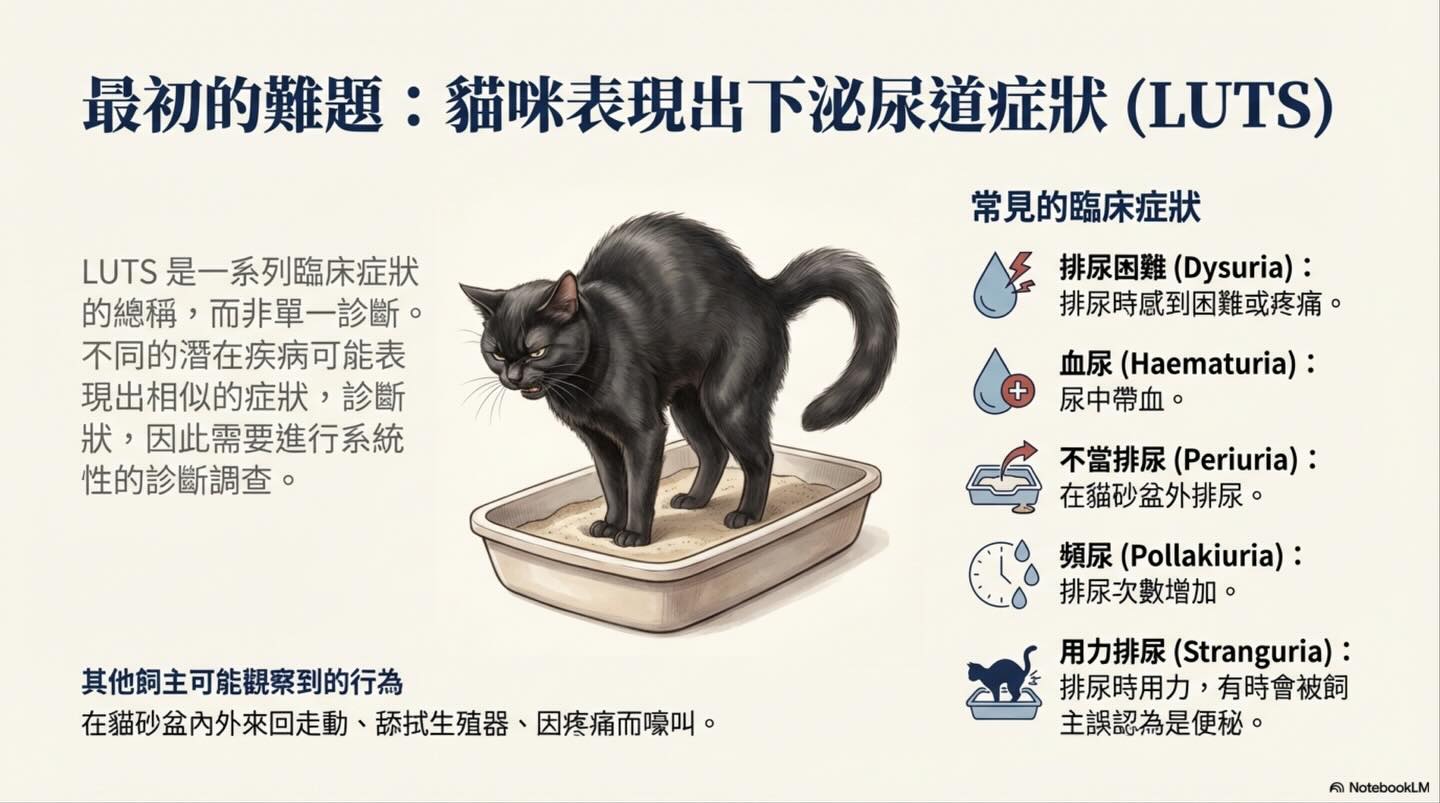 解碼貓下泌尿道疾病（LUTD）：從急診 triage 到長期管理圖卡 2
