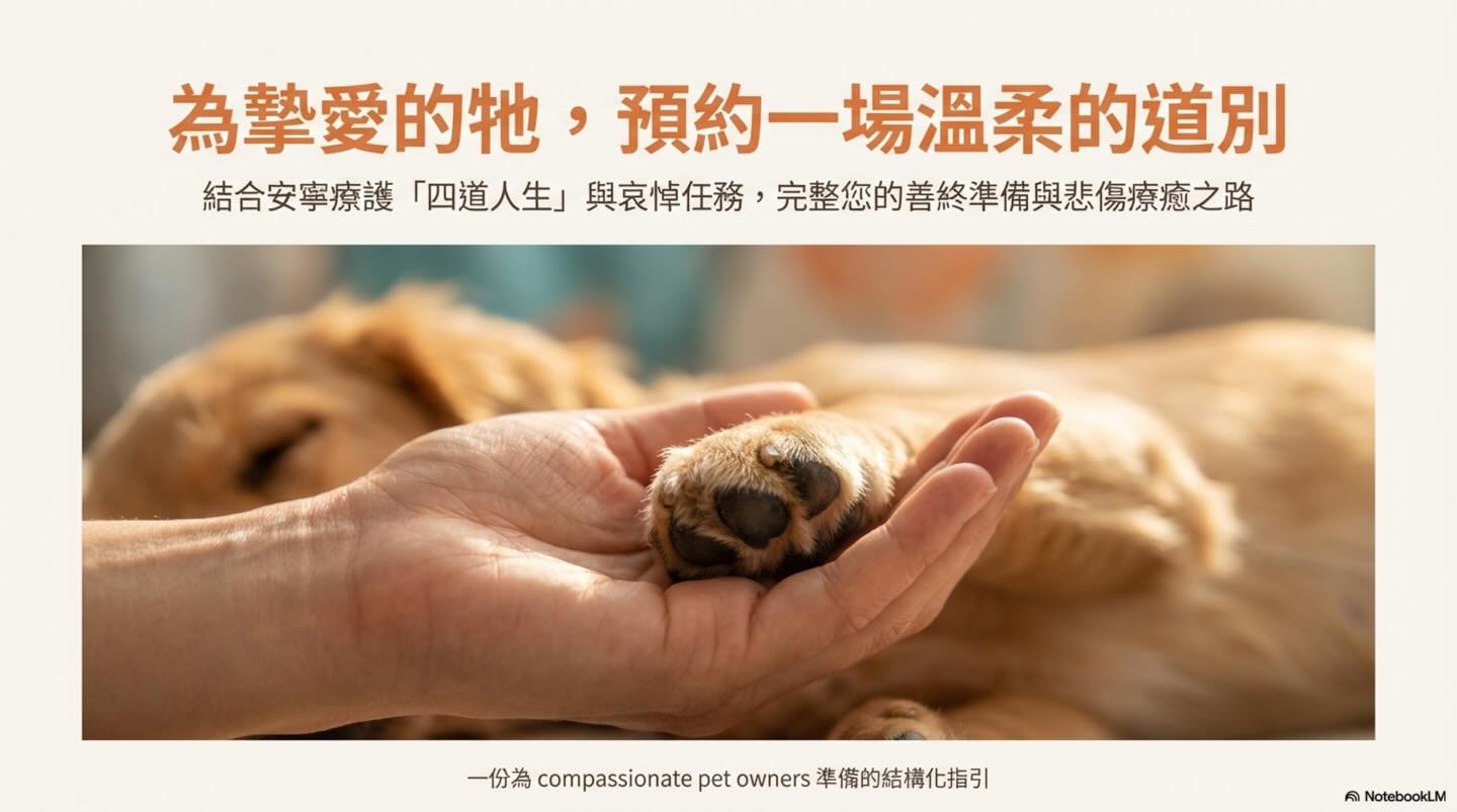 橫式圖卡集合封面：為摯愛的牠，預約一場溫柔的道別