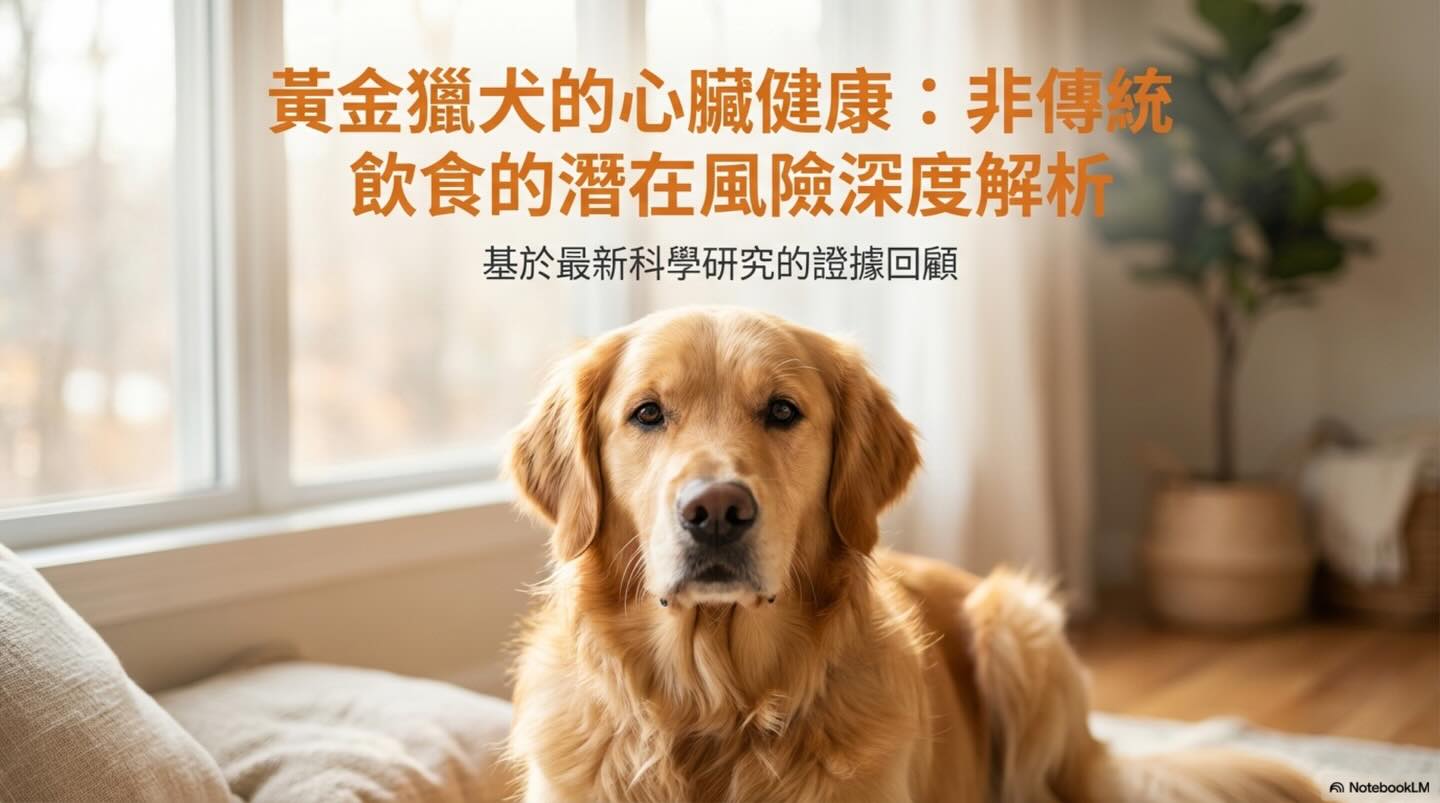 橫式圖卡集合封面：黃金獵犬的心臟健康：非傳統飲食的潛在風險