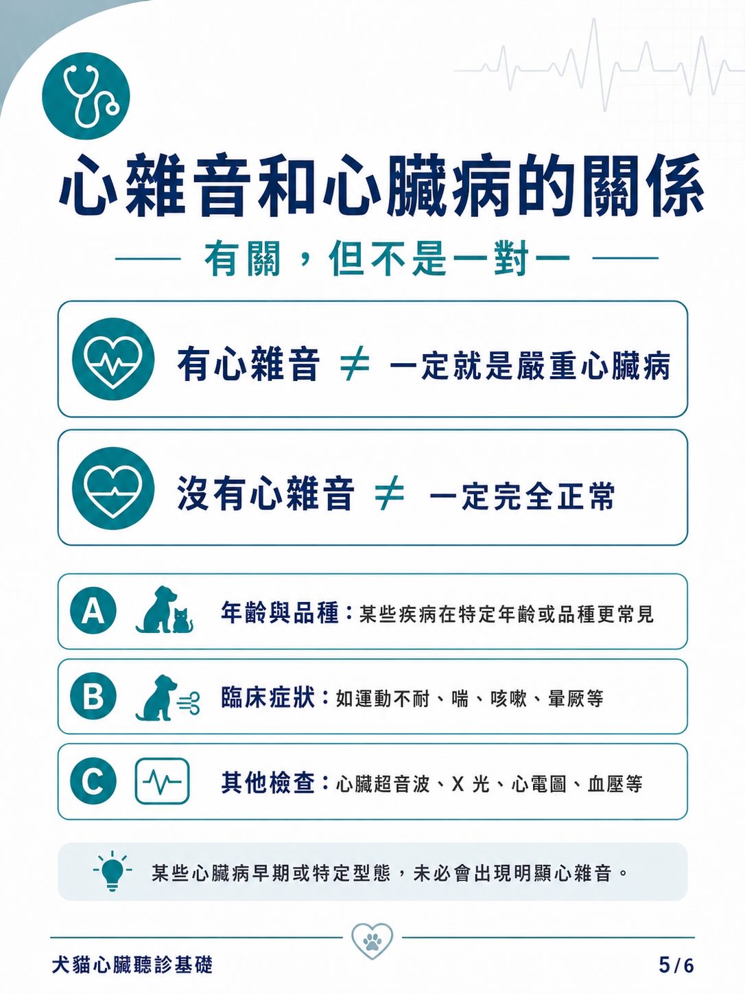 心雜音是什麼？聽診發現的異常血流聲圖卡 5