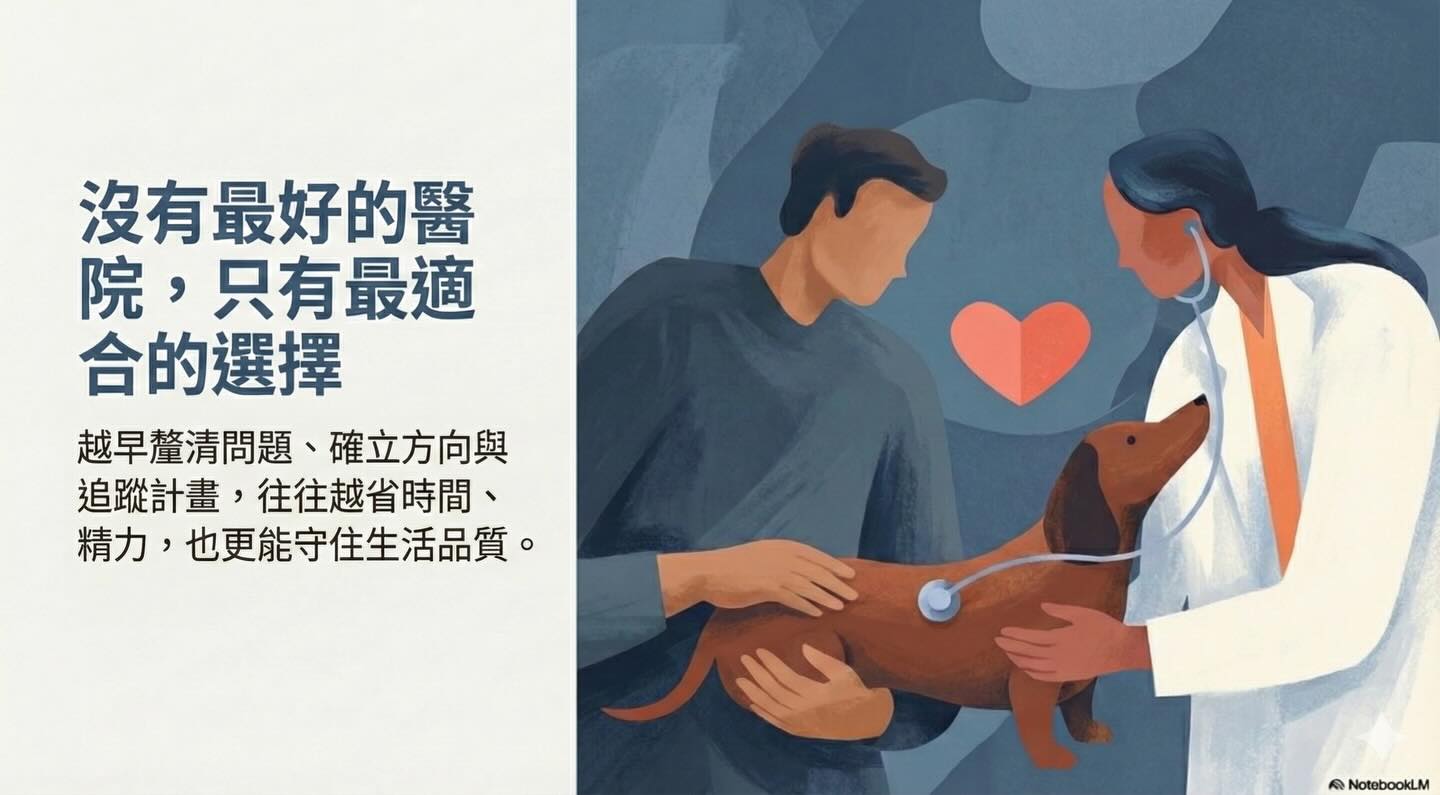 橫式圖卡集合封面：沒有最好的醫療，只有最適合的選擇