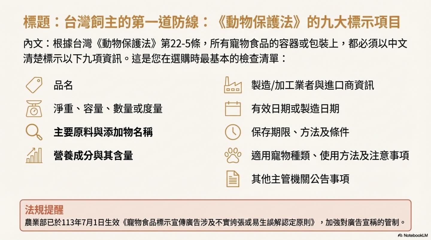 從迷惘到精通：成為毛孩的專屬營養守護者（寵物食品標示）圖卡 8