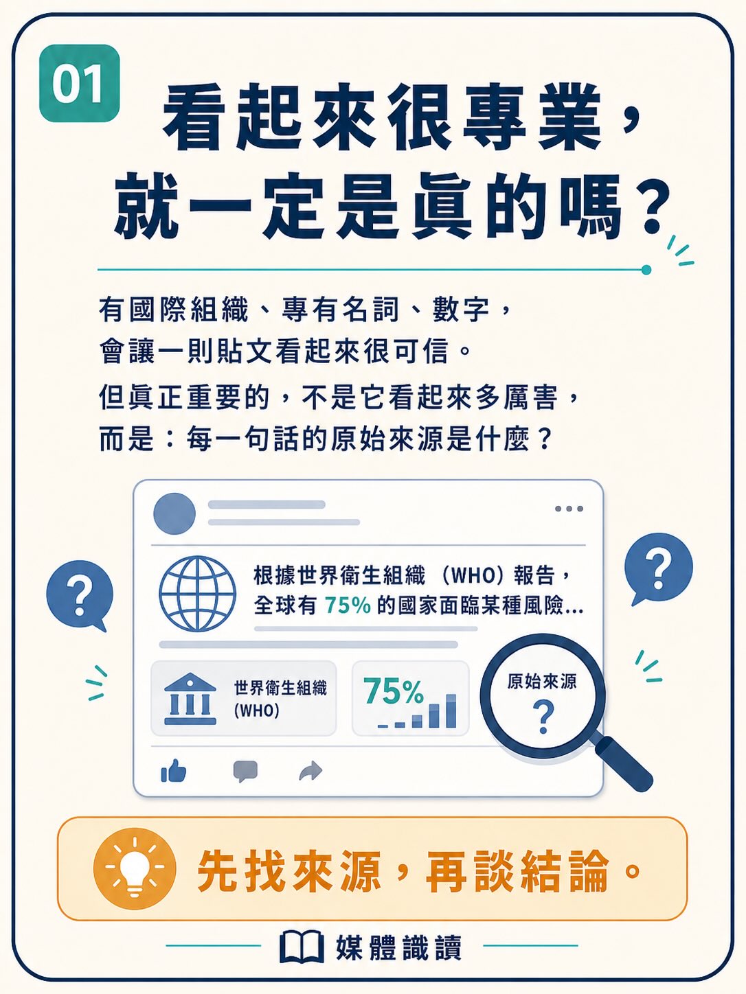 手機直式圖卡集合封面：看起來很專業，就一定是真的嗎？