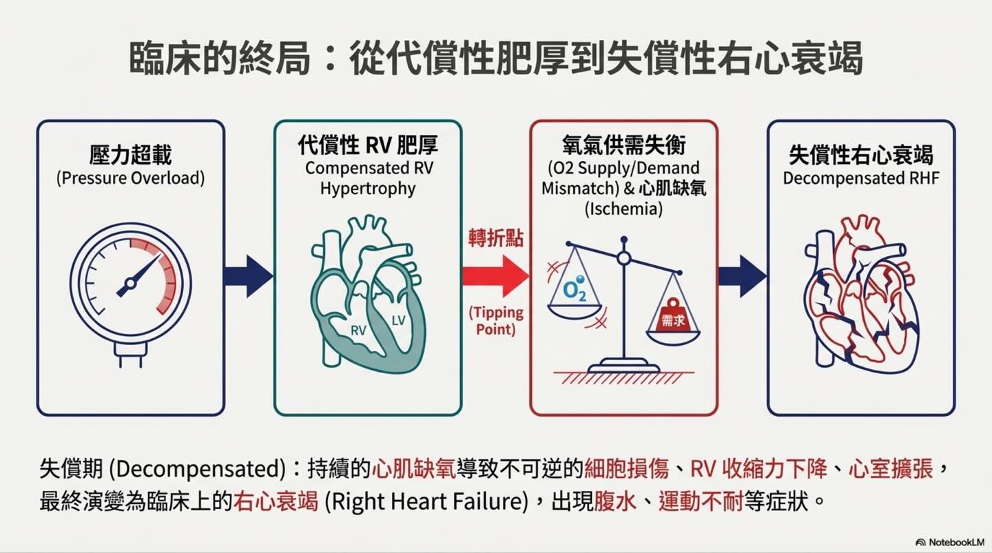 肺高壓的致命螺旋：右心室冠狀動脈灌流與心肌缺氧圖卡 10