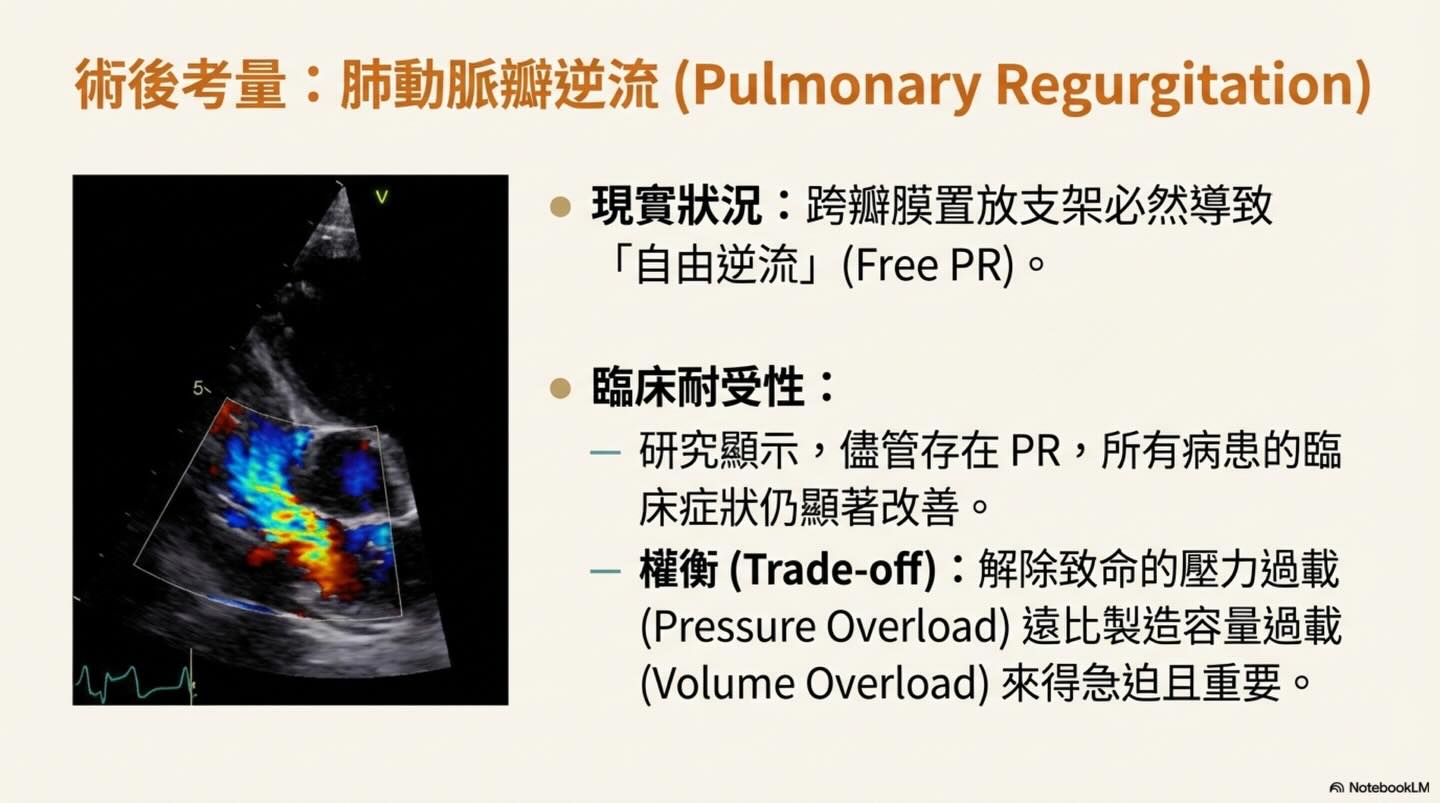 TPSA｜肺動脈瓣支架置放術圖卡 10：術後考量：肺動脈瓣逆流（Pulmonary Regurgitation）