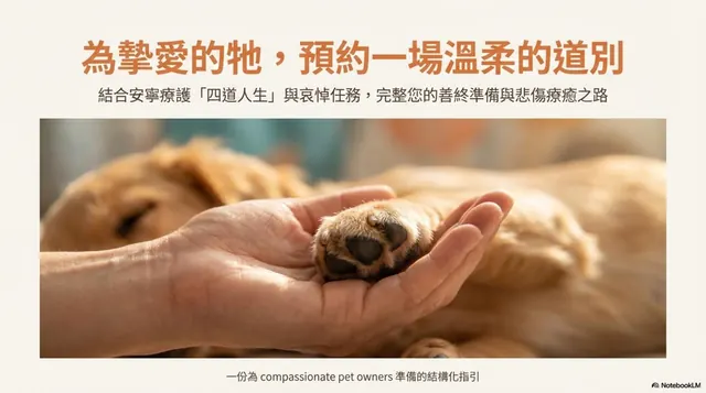 橫式手機圖卡集合封面：為摯愛的牠，預約一場溫柔的道別