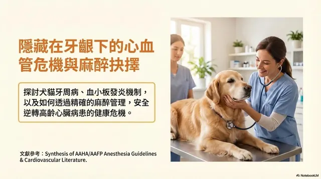 橫式手機圖卡集合封面：隱藏在牙齦下的心血管危機與麻醉抉擇