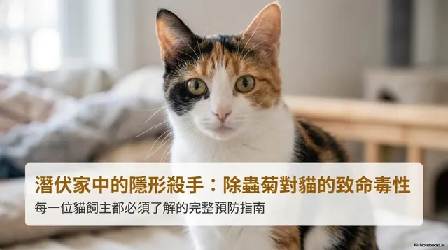 橫式手機圖卡集合封面：潛伏家中的隱形殺手：除蟲菊對貓的致命毒性