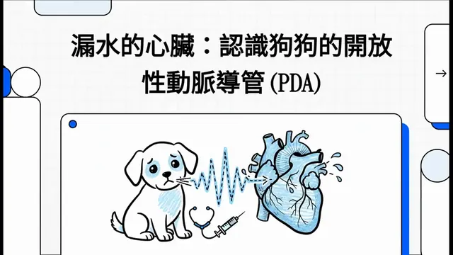 漏水的心臟：認識狗狗的開放性動脈導管 (PDA)衛教影片封面