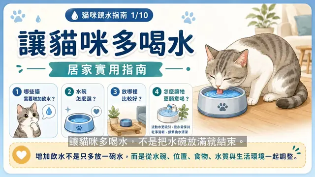 讓貓咪多喝水：居家實用指南衛教影片封面