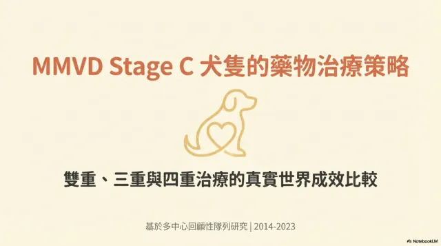 MMVD C 期用藥策略第 1 頁：MMVD C 期犬隻的藥物治療策略