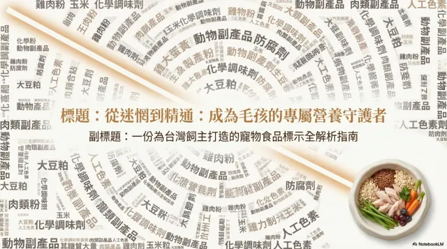 寵物食品標示解密第 1 頁：台灣飼主的寵物食品標示指南