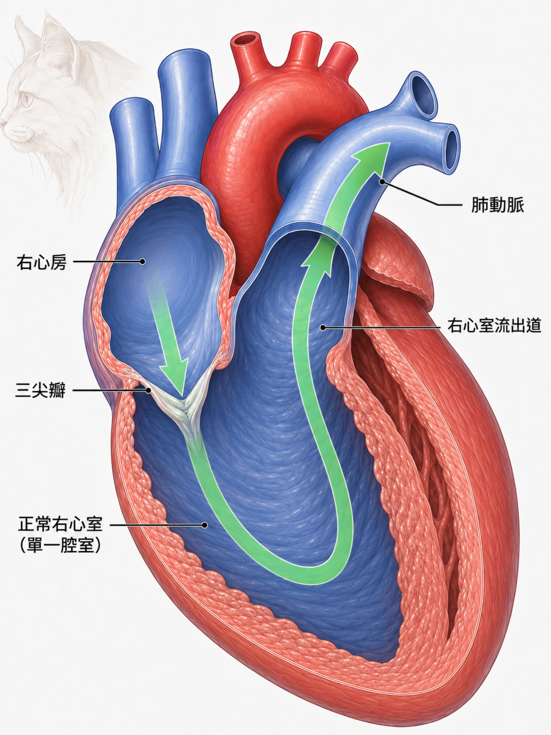 正常右心室
