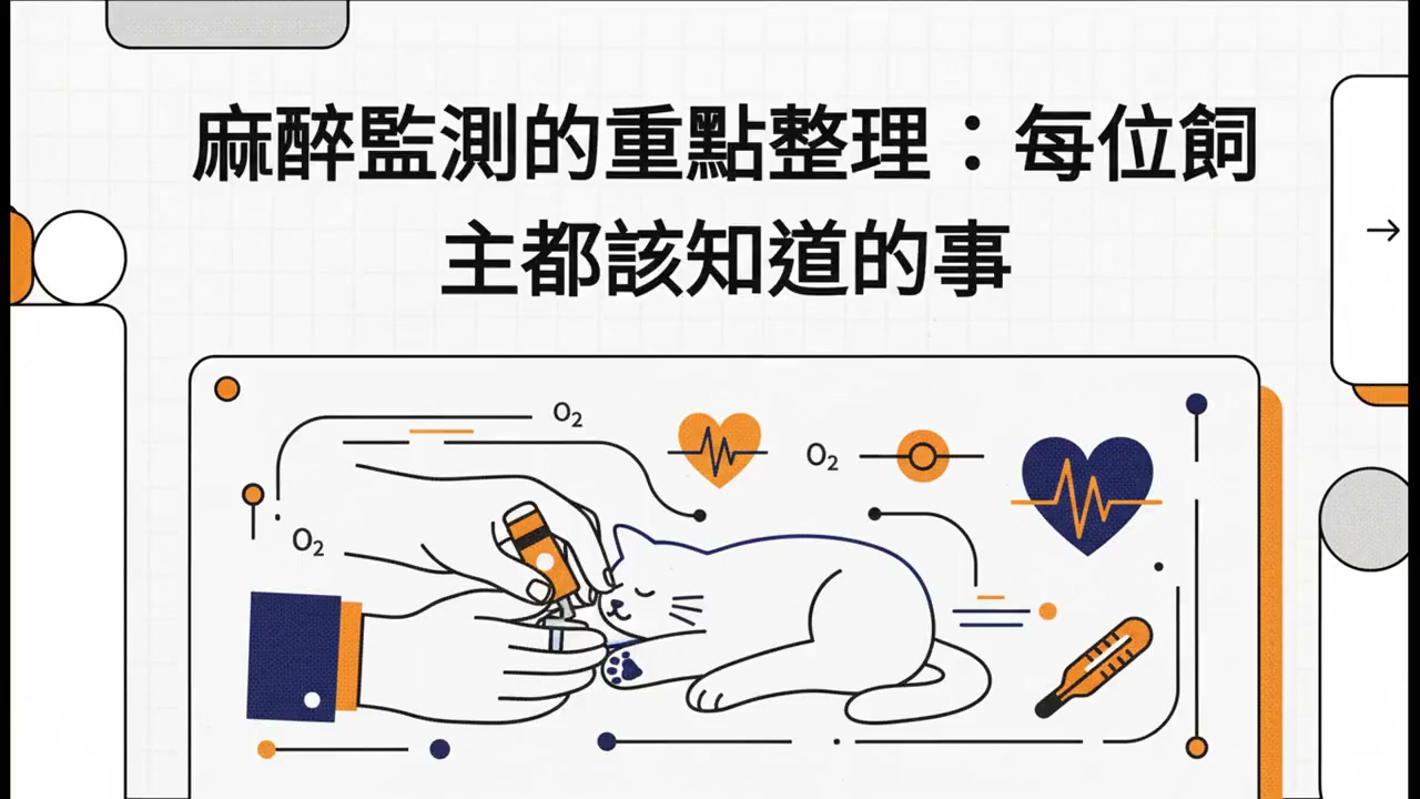 麻醉監測的重點整理：每位飼主都該知道的事衛教影片封面
