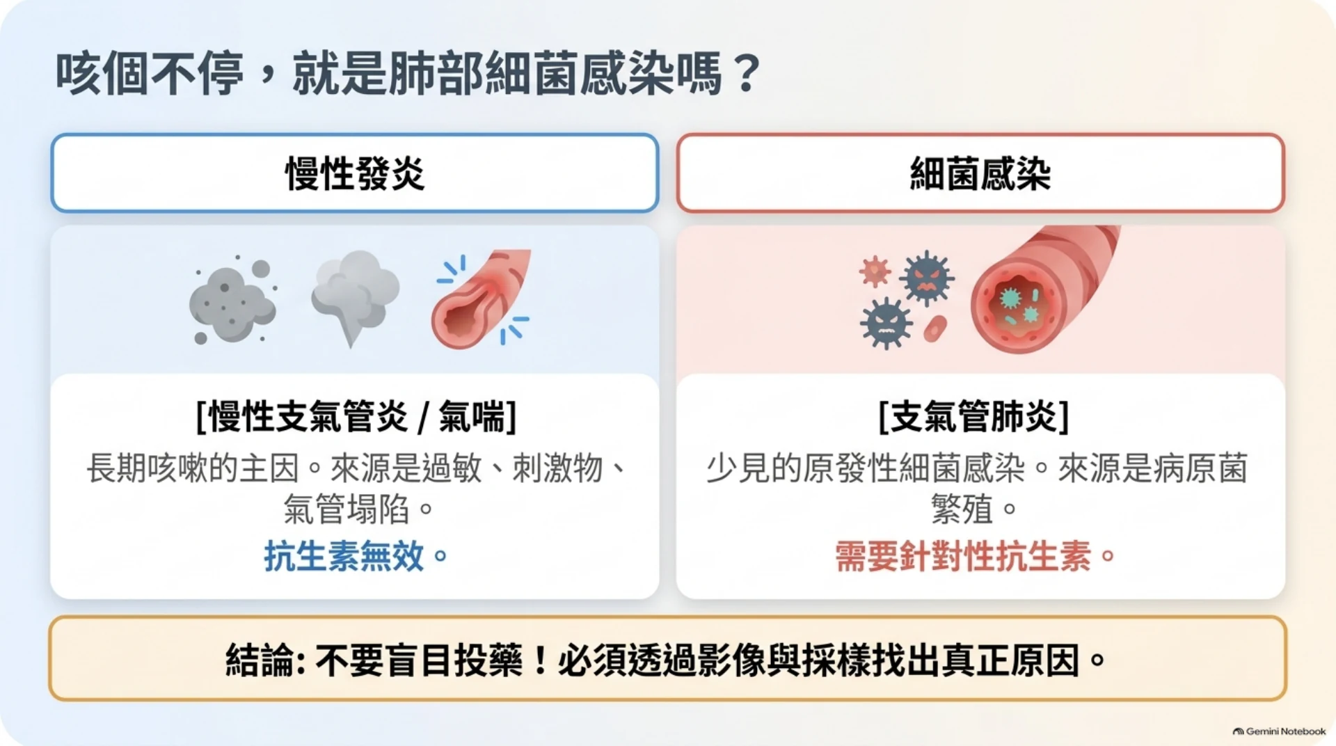 犬貓呼吸道感染與抗生素第 7 頁：慢性發炎與細菌感染的鑑別