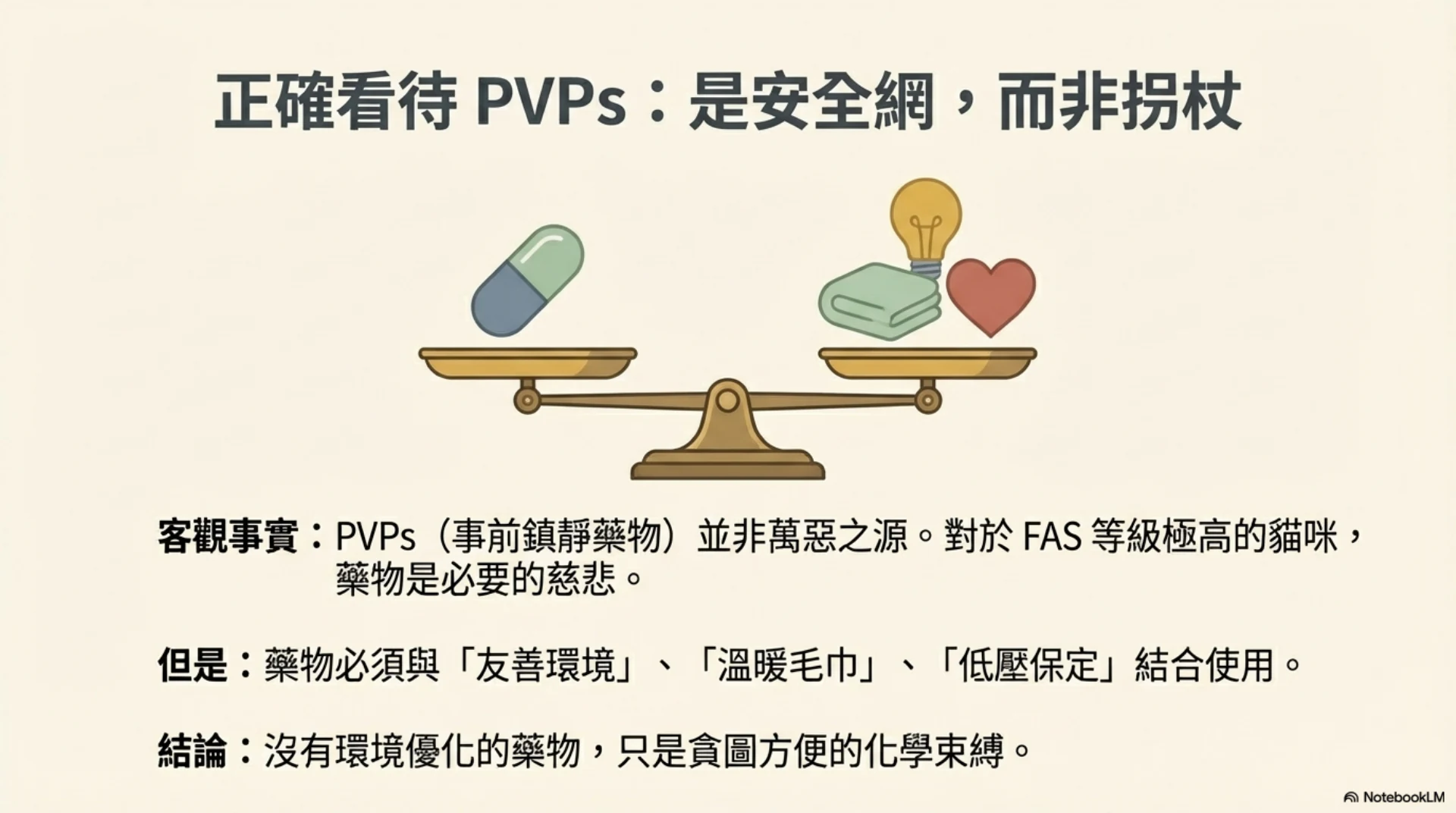 Fear Free 貓友善照護第 12 頁：就診前藥物與環境優化並用