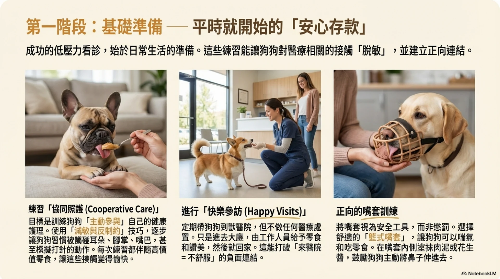 寵物低壓力就醫指南第 6 頁：平時開始的協同照護與安心存款