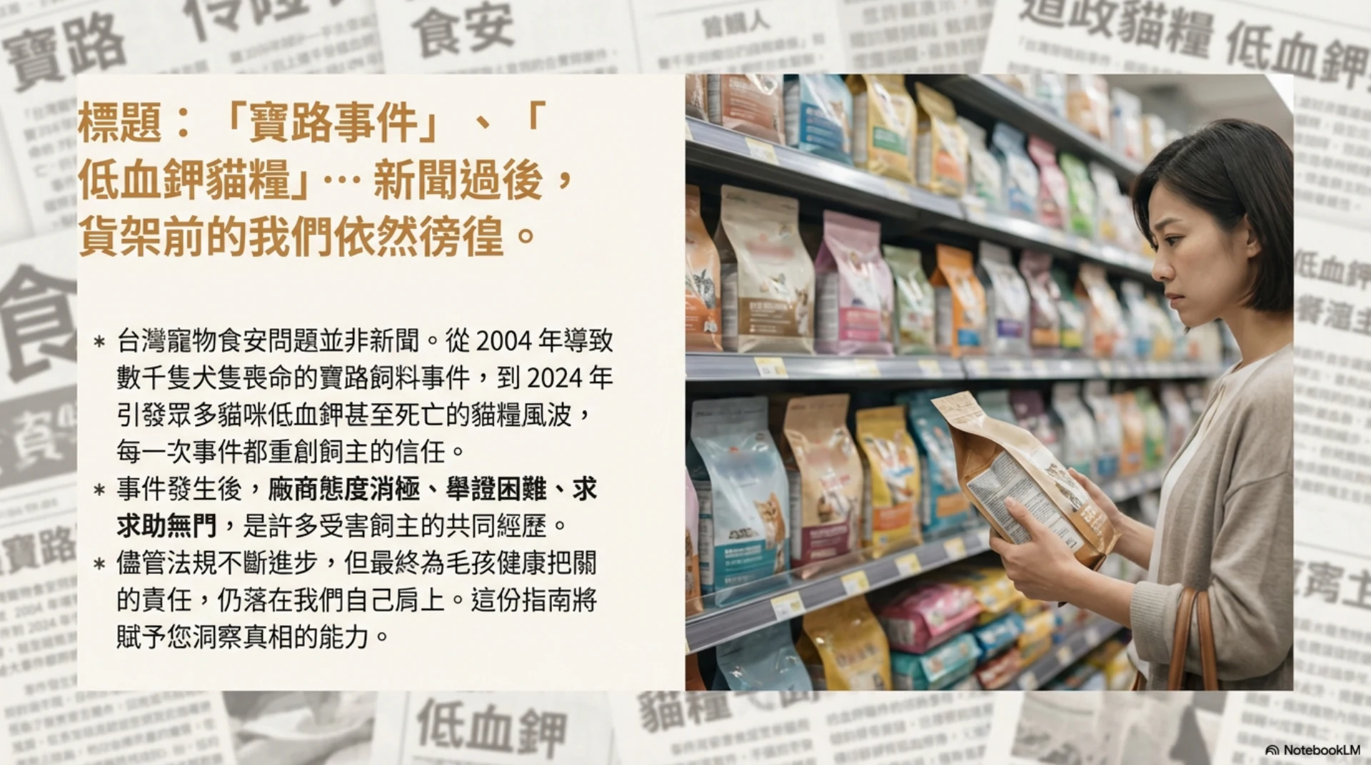 寵物食品標示解密第 2 頁：食安事件後的標示信任問題