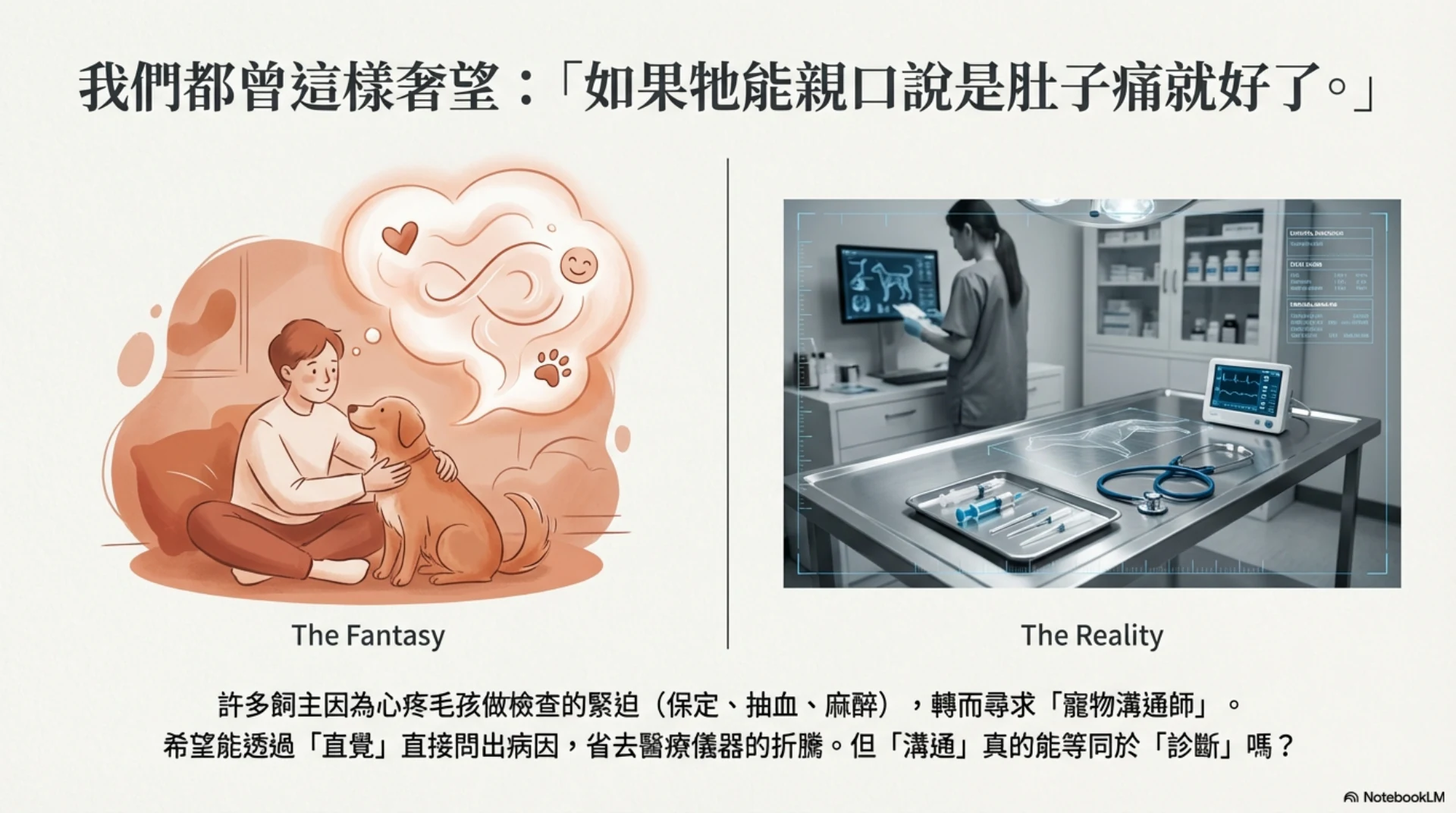 寵物疼痛的無聲語言第 2 頁：期待寵物說出病因的迷思