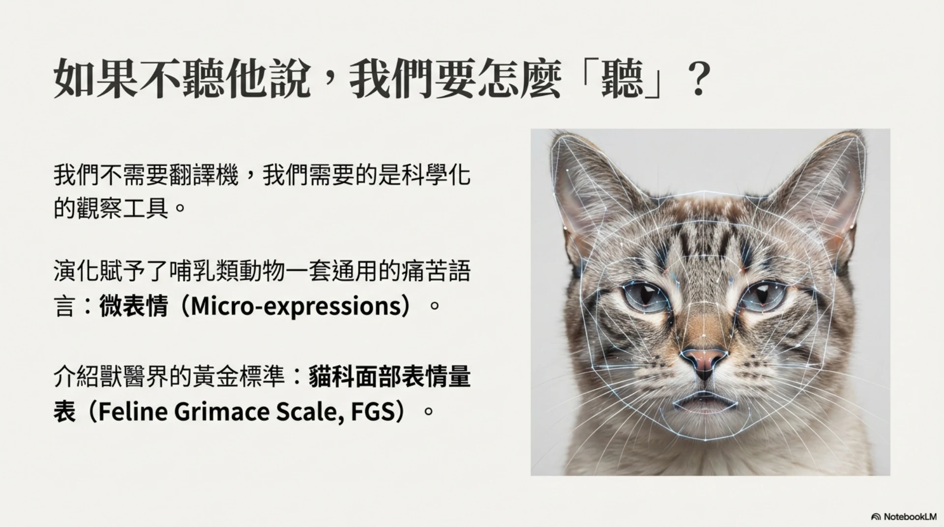 寵物疼痛的無聲語言第 9 頁：以科學觀察動物微表情
